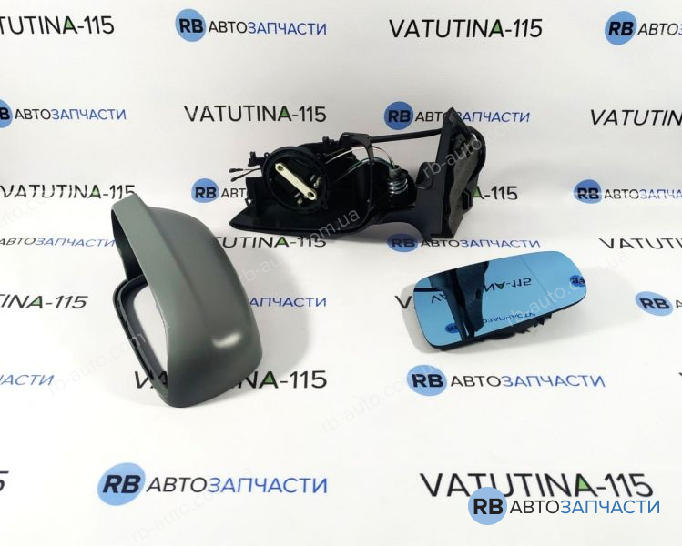 A6139127 Зеркало левое ( L ) электро асферическое голубое